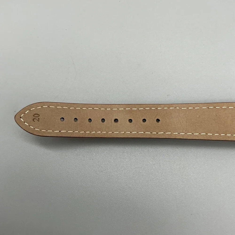Vintage 1970s Timex Electric Mens Watch 38mm Brown Dial Day Date Leather Strap